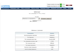 страница "Информация о терминале"